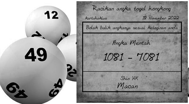 Racikan angka togel HK terbaik 18 november 2022