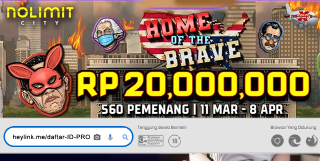 Mainkan Game Slot Home of the Brave Nolimit City Total Hadiah 20 Juta